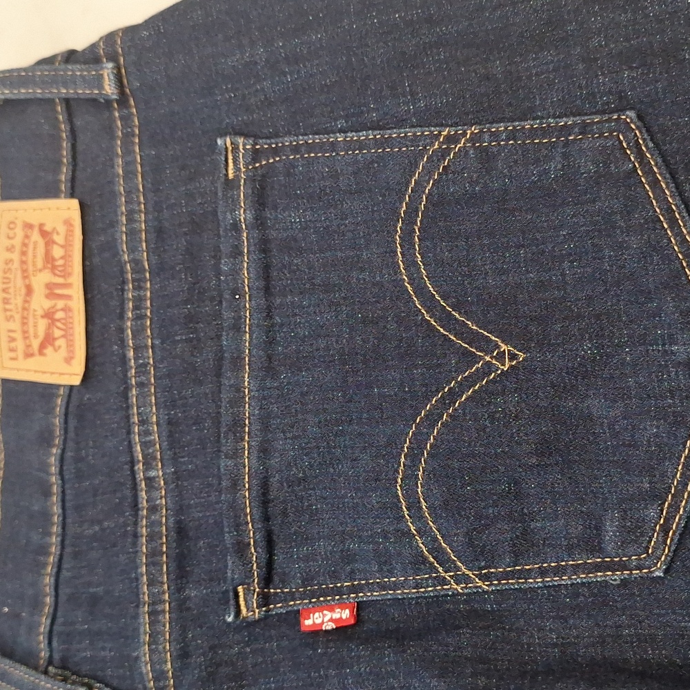 Levi's Classic Bootcut Dark Wash Women's Jeans‎ Stretch Sz 16 Med Rise Western